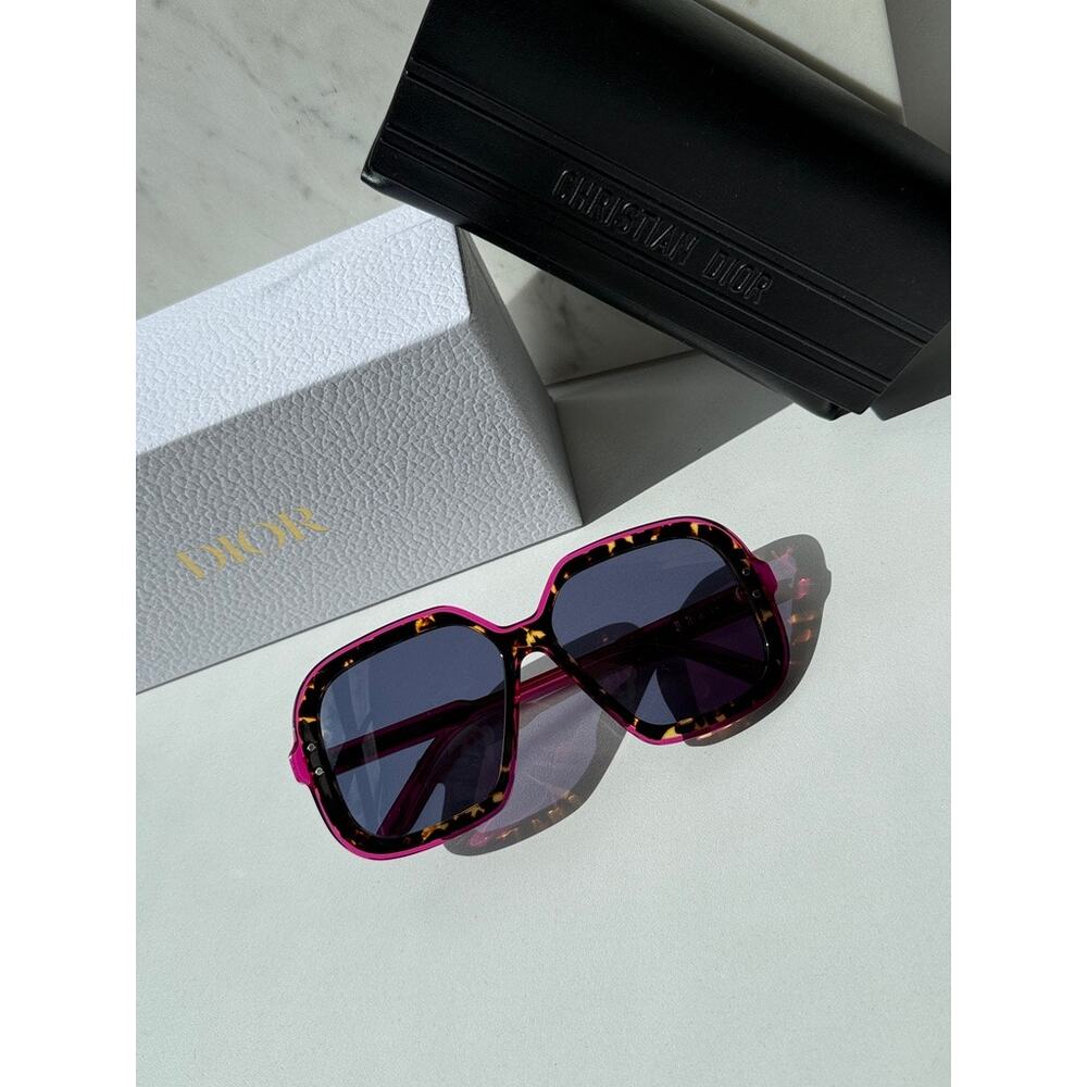 NEW Dior DiorHighlight S1I Sunglasses in Havana Pink $490 - Picture 2 of 7